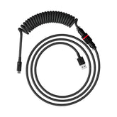 Câble spiralé HyperX USB-C vert clair-blanc